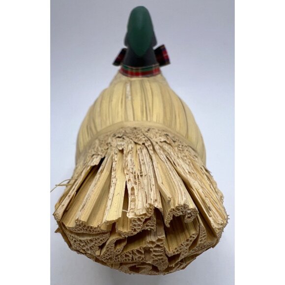 Mallard Duck Decoy Home Decor Natural Bamboo/ Reed/ Straw & Wood - Picture 7 of 8
